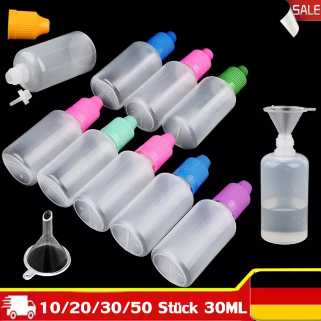 10/20/30/50x 30ML Flasche Liquidflasche Leerflasche Dropper Bottle Tropfflaschen