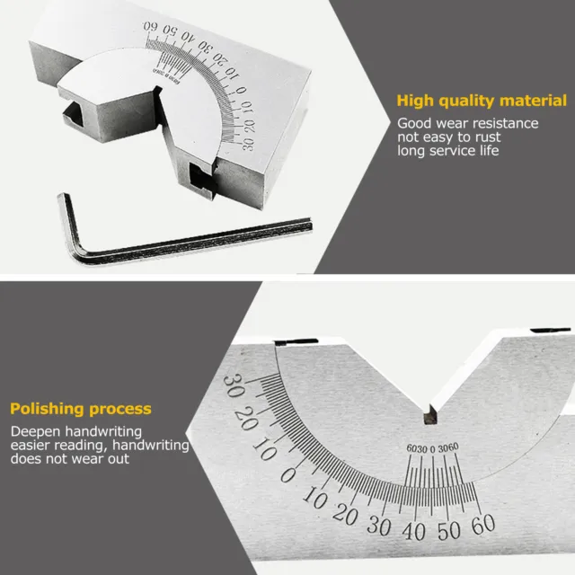 Jauge D'angle Ajustable Bloc D'angle En V Outils Industriels Pour Fraiseuse