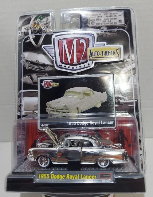M2 Machines CHASE!!! VHTF!! Auto-Thentics 1955 Dodge Royal Lancer 1:64 Diecast