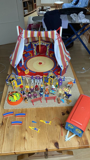 Jardinière Jaune Playmobil Pour Roulotte De Cirque - Référence U4215, Compatible Avec Le Set 3728, Occasion