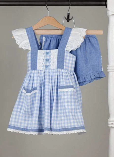 WDW WELL DRESSED Wolf Autumn Plaid Innocent Skirted Romper Size 12m $45.00