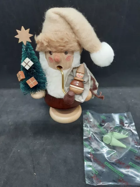 New in Box - Christian Ulbricht Natural Santa - Smoker German Incense Burner