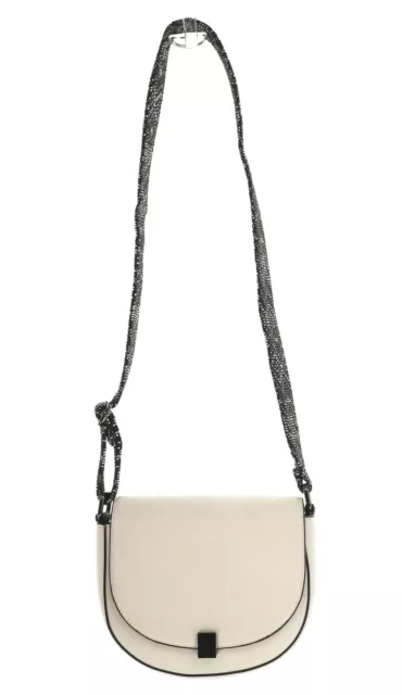 French Connection 'Mia' Smooth Beige Saddle Shoulder Bag 141388