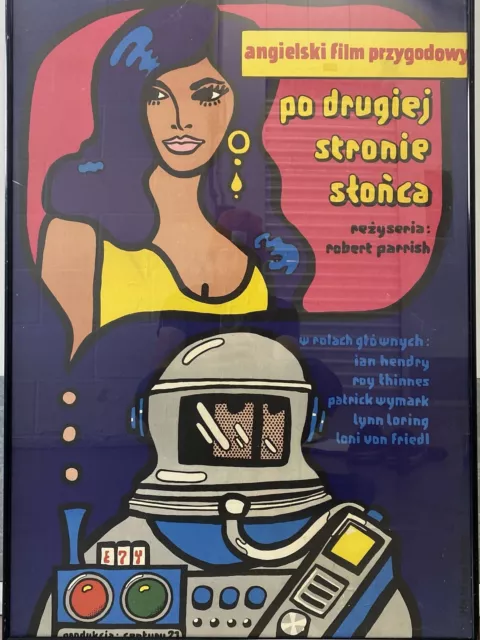 🔥 Vintage Modern Pop Art Science Fiction Lithograph Poster, Mlodozeniec 1974