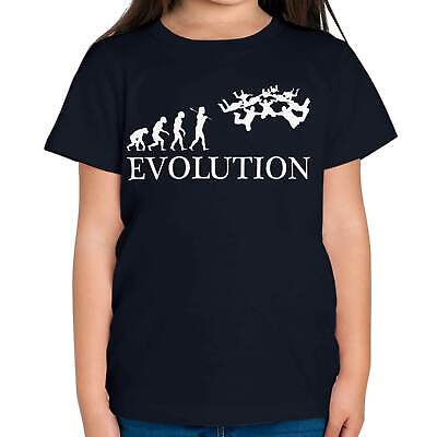 Skydive Team Evolution Kids T-Shirt Tee Top Gift Skydiving Parachute