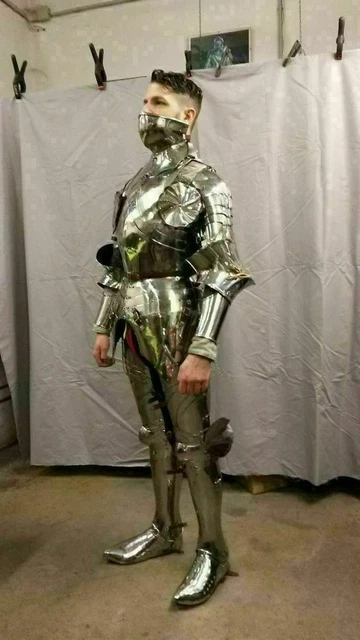 MEDIEVAL GOTHIC FULL Body Suit Of Armor Battle Knight Reenactment ...