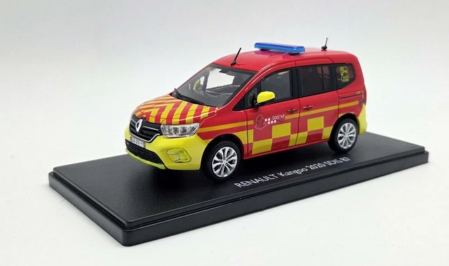 Miniature Eligor Renault Kangoo Van Électrique 2020 - Échelle 1/43, Blanc, Zamak