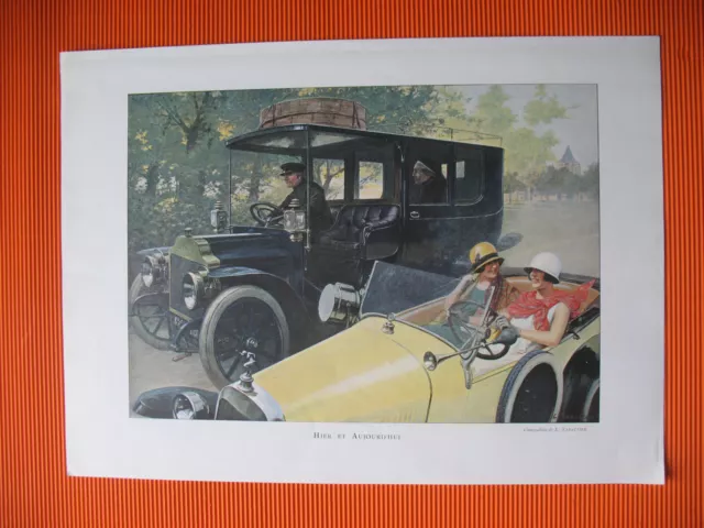 Publicite De Presse Automobile Hier Et Aujourd'hui Cabrolet Ad 1924