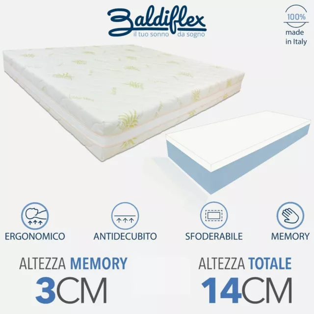 Materasso Matrimoniale Easy Memory - 100% Made in Italy by Baldiflex