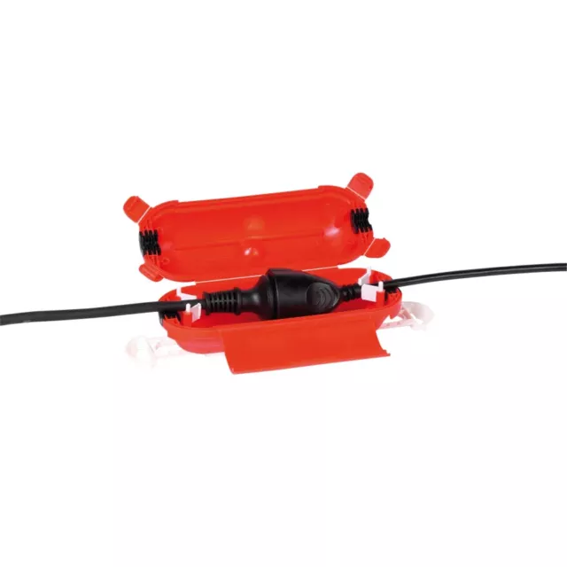 Caja de seguridad Vivanco® caja de protección cable enchufe UE IP44 protección contra la lluvia jardín
