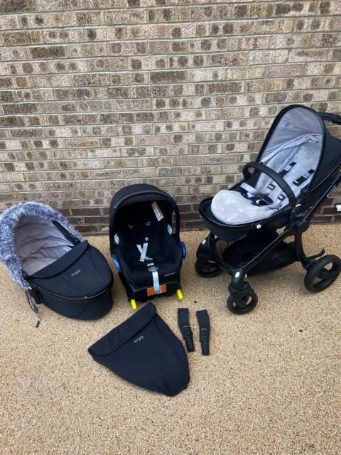 Egg Pram Travel System Black Pushchair