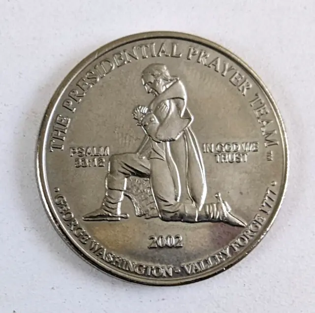 2002 Presidential Prayer Team George Washington Commemorative Metal Token Coin
