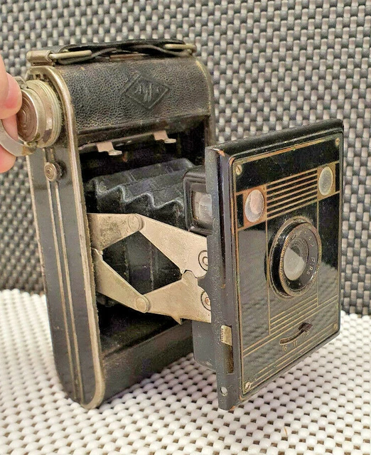 Le Marveilleux Antique Folding Camera By J Lancaster and Son Incomplete