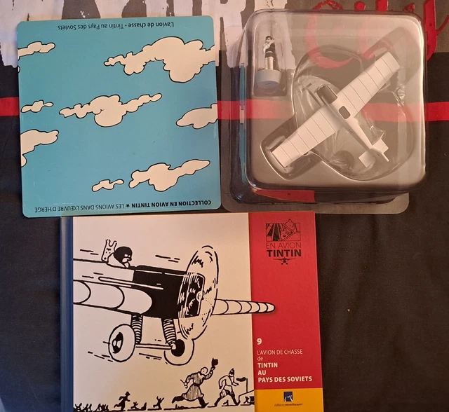 Figurine Avion Tintin N°43 - Blue Collection Officielle MOULINSART - Résine