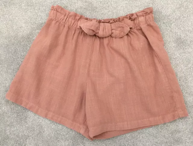 NEXT pantaloncini per ragazze misto lino rosa età 5-6 anni 116 cm 🙂