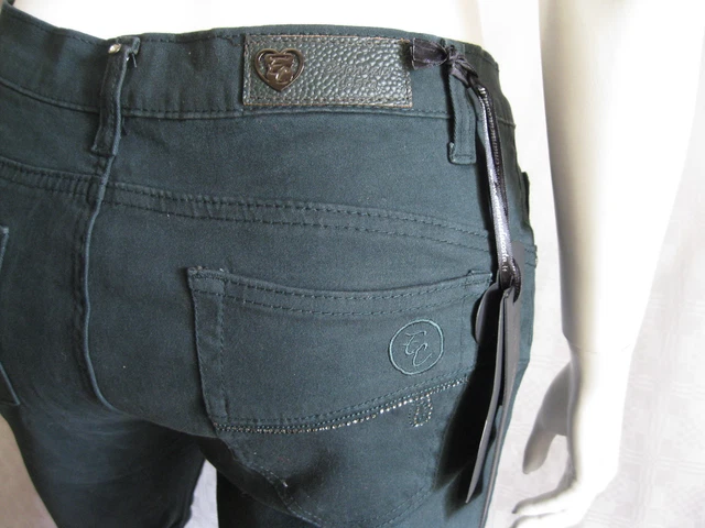 PANTALONE DONNA MARCA Emanuela Costa In Velluto Verde 46