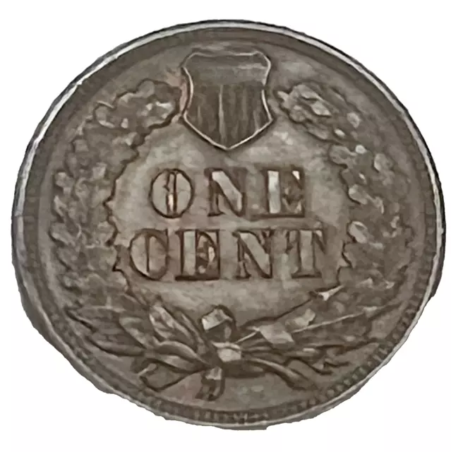 1908 P Indian Head Copper Penny Cent 1c Coin 2