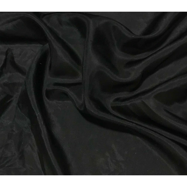 BLACK China Silk HABOTAI Fabric