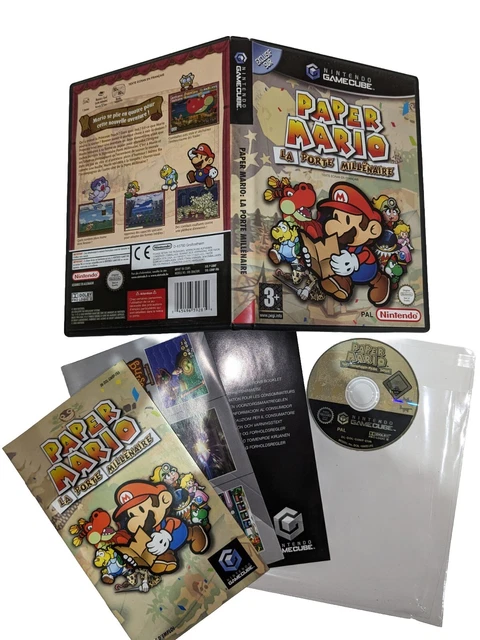 Paper Mario : La Porte Millénaire Sur Gamecube - Version PAL Française, Complète, Très Bon état, Jeu D'action-aventure Nintendo