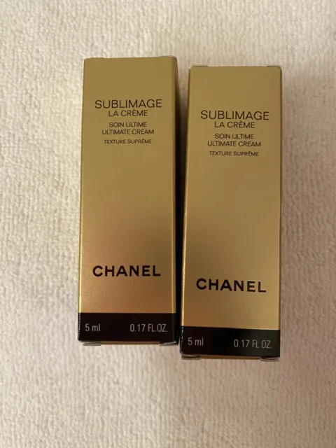 LOT 2 SAMPLE/TRAVEL size Chanel Sublimage La Creme Ultimate Skin