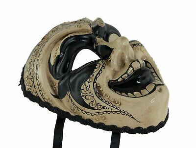 Mask from Venice Miniature Joker White Skull Sugar Calavera Head Death 1205 3