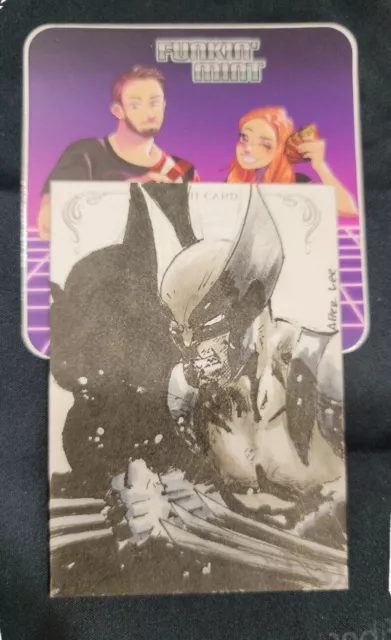 2018 Marvel Masterpieces Sketch card WOLVERINE 1/1 By Cesar Flores
