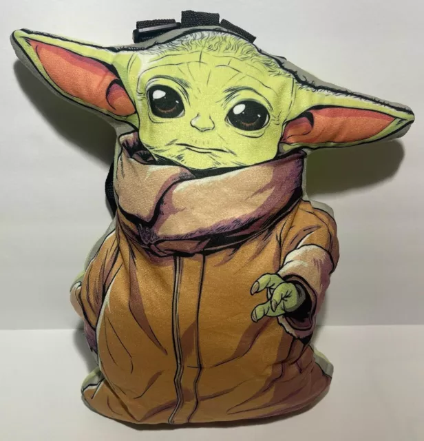 Disney Plus Star Wars Baby Yoda Plush Backpack 16" The Mandalorian Child New