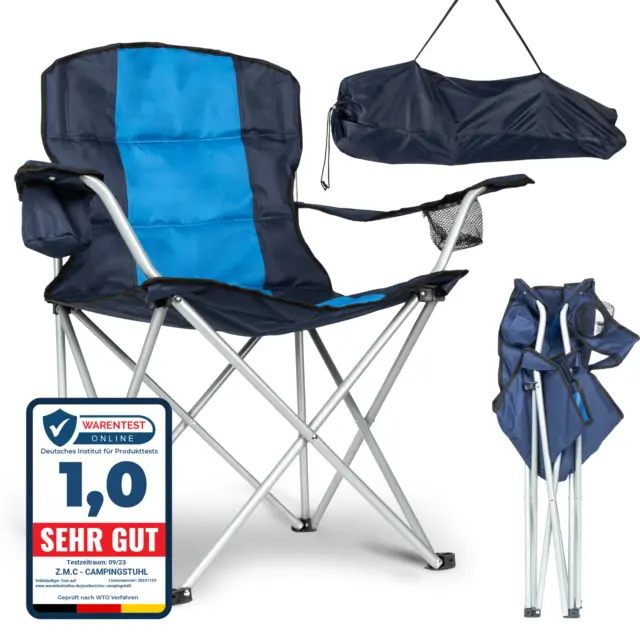 ZMC Silla Camping Outdoor-Klappstuhl Silla Plegable Con 2 Bebida Hasta 120KG