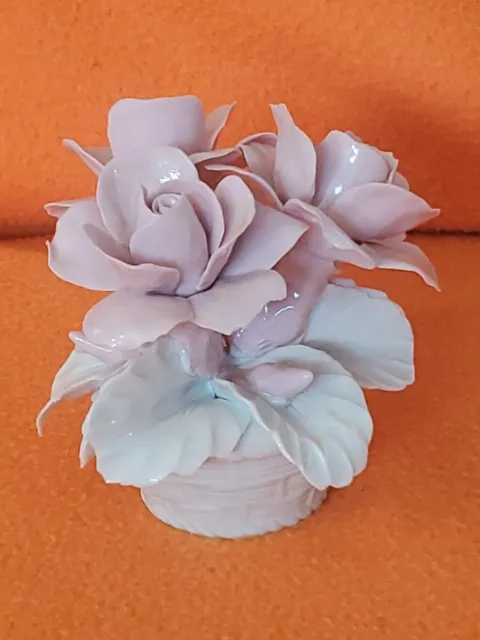 VINTAGE Porcelain Capodimonte Flower Arrangement From Italy