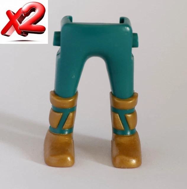 Figurine Gaulois Clairet - Monobloc Jambes écartées, Glaive Tendu, Tunique Verte - Fabrication Française