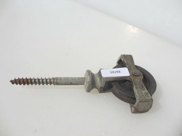 Vintage Iron Airer Pulley Drier Block Old Wheel Drier Antique Bracket