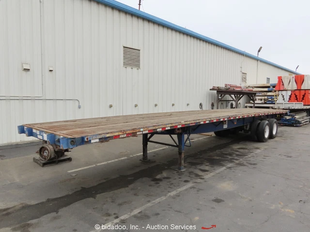2008 Great Dane GPS-0023-00045 T/A 45' Flatbed Semi Truck Trailer bidadoo