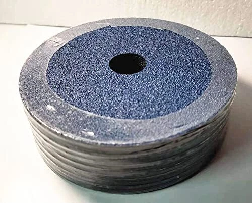 25PACK -4 1/2" X 7/8" Zirconia Resin Fiber Sanding and Grinding Discs Grit 60