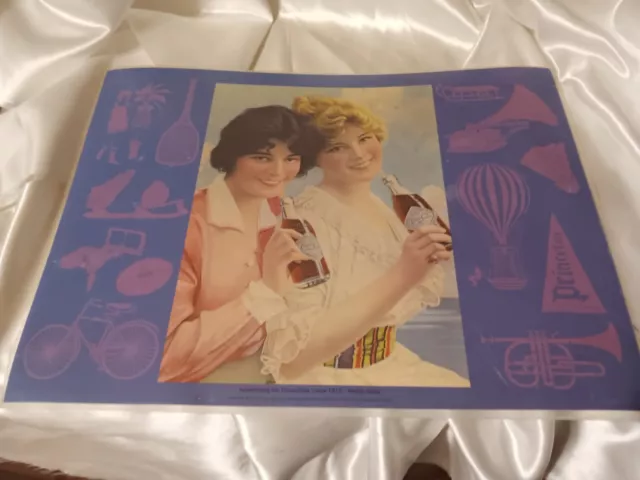 4 Vintage Coke 1970’s COCA-COLA Plastic Coated Placemats-Collector Come Find Me! 3