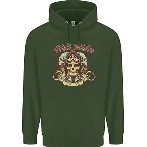 Felpa con cappuccio Hell Riders Moto Moto Biker Bambini Bambini 11