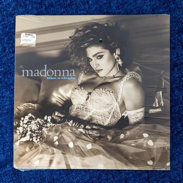 Madonna Sealed Like A Virgin 12'' Vinyl Lp Us Sire 1984 Upside Cover First Press
