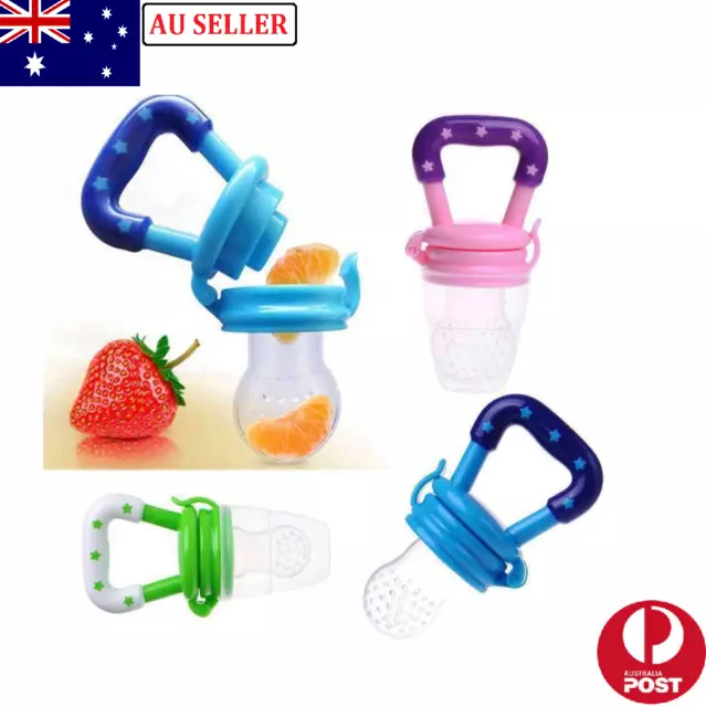 Newborn Baby Food Fruit Nipple Feeder Pacifier Safety Silicone Feeding Tool AUS