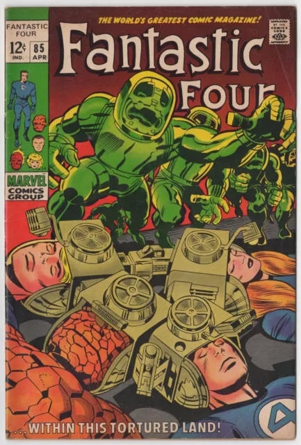 Fantastic Four #85 Marvel Comics 1969 Fn 6.0 Stan Lee Jack Kirby - Hi-Res Scans