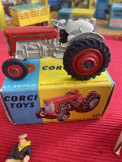 Boîte Seule Pour Tracteur Corgi Toys Massey-Ferguson 65 - Échelle 1:43 - État A