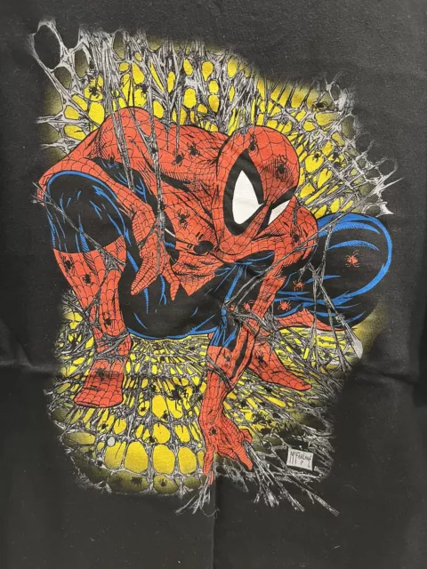 RARE Vintage Marvel Spider-Man shirt XL Todd McFarlane Graphitti Designs USA