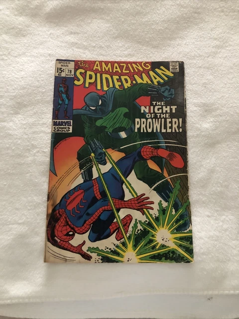 AMAZING SPIDER-MAN #78 1969 MARVEL COMICS SILVER AGE 1st PROWLER!!