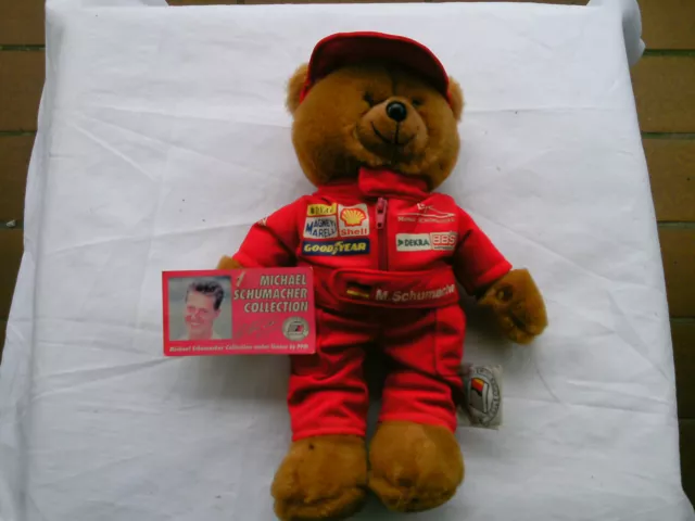 Michael Schumacher Collection Teddybär ca.27cm mit Etikett Neuwertig