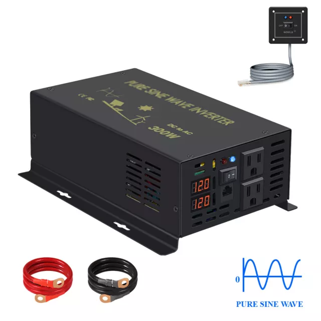 Pure Sine Wave Inverter 24V 300w 500w 600w 800w 1000w Solar Power Wired Remote