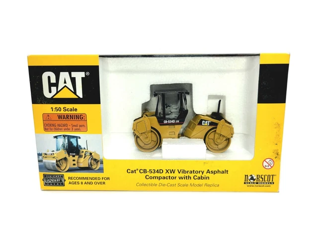 CAT CB-534D バイブレータアスファルトコンパクター 1:50 CAT アスファルトコンパクター | ブルーダー（bruder） - ジョブ