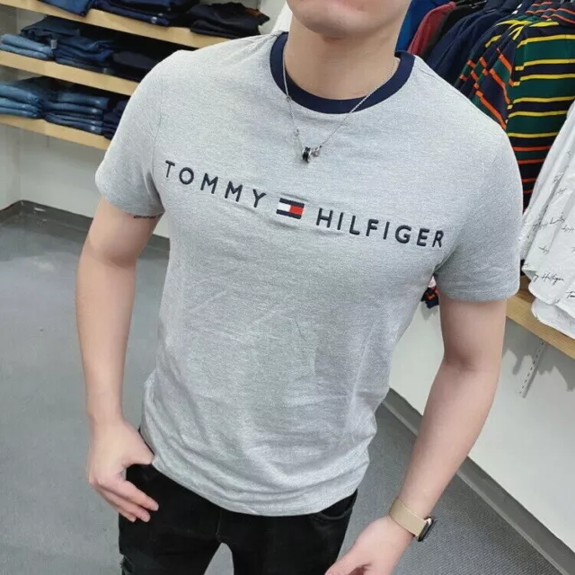 NWT Mens Tommy Hilfiger Logo Short Sleeve Tee XS S M L XL XXL