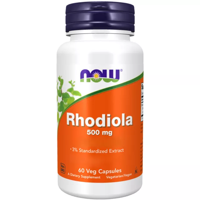 Now Foods, Rhodiola, 500mg, 60 Veg. Kapseln - Blitzversand