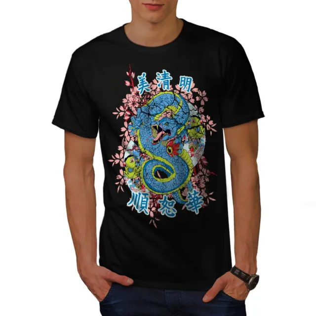 Wellcoda Dragon Chinese Legend Mens T-shirt, Enter Graphic Design Printed Tee