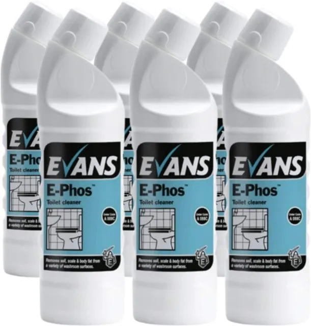 Evans E-Phos Toilet Cleaner Bathroom Perfumed Multi Surface Thickened Sanatizer