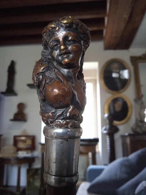Cravache De Luxe En Argent Massif 925, émeraude Et Bois De Coco – Neuf Avec étiquettes