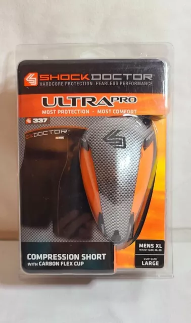 SHOCK DOCTOR ULTRA Pro Compression Short with Ultra Carbon Flex Cup Mens  Small $9.00 - PicClick